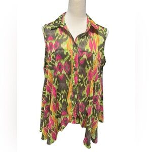 Zac & Rachel Multicolor Sleeveless Blouse